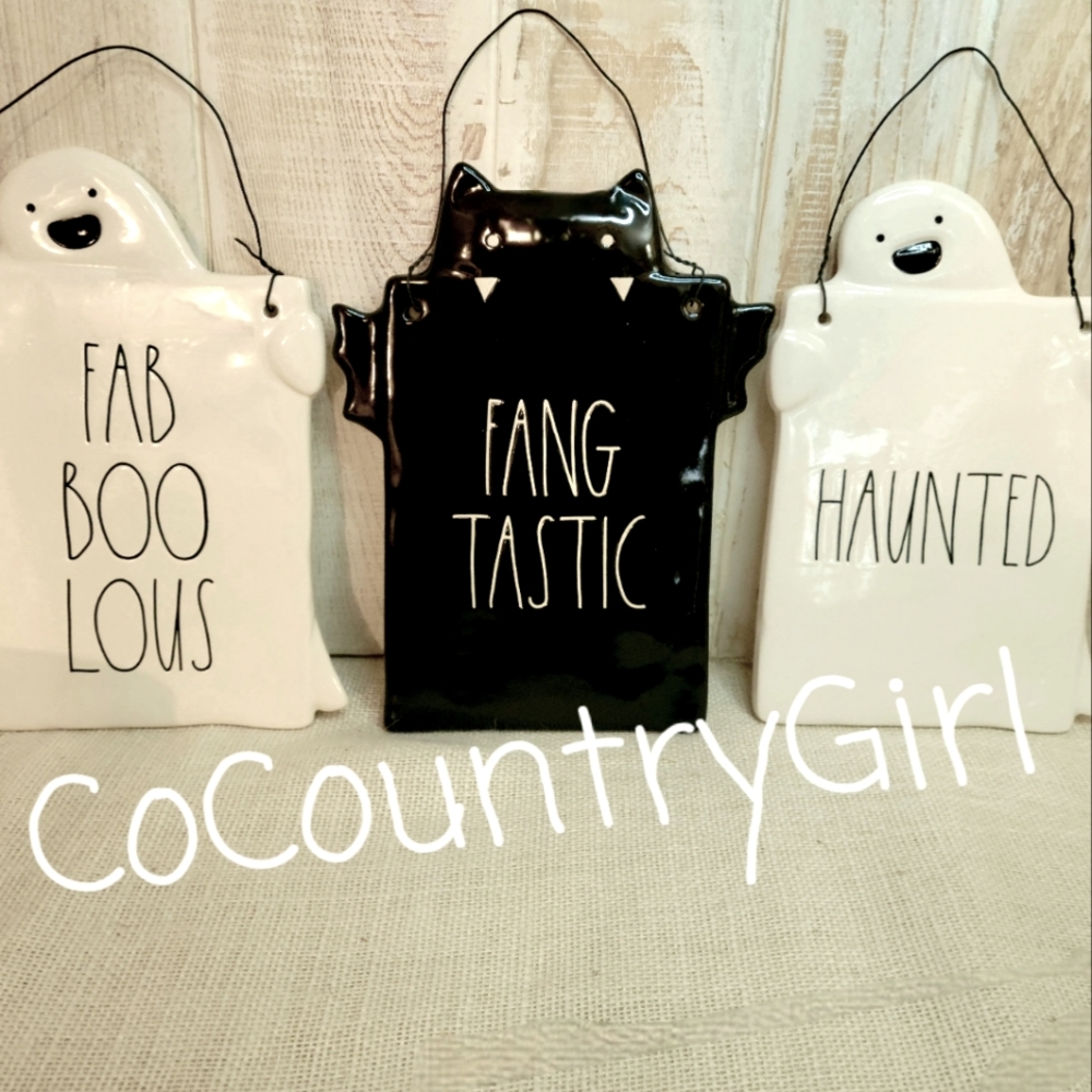 3  Rae Dunn Halloween Decor